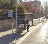Marquesina publicitaria en la avenida de Caresmar, sur de Igualada